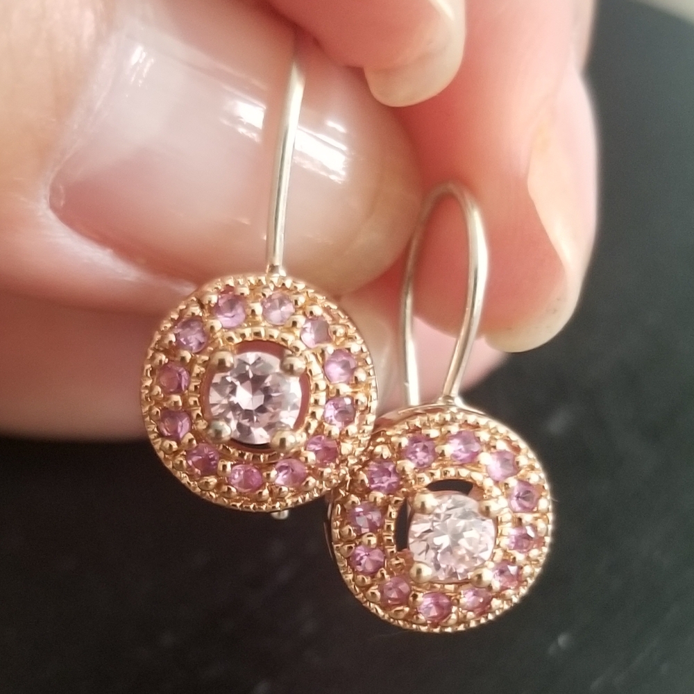 Rose Gold Fashion Drop Earrings